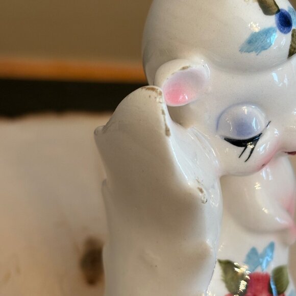 Vintage Japan Magnetic Anthropomorphic Salt & Pepper Shakers Hand-Painted - Picture 10 of 16